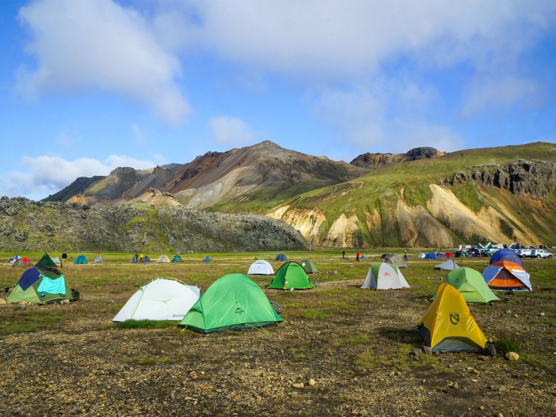 Camping in Iceland